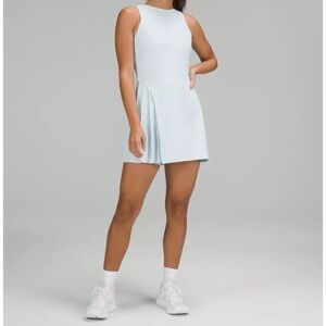 Lululemon Nulux Asymmetrical Short Lined Light Blue Sleeveless Tennis Dress
